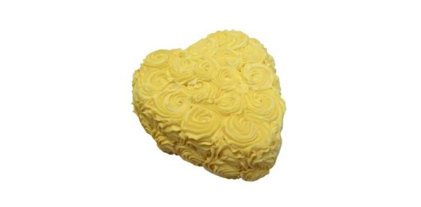 Sarı Renkli Kalpli Pasta Tarifi